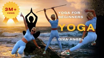 Yoga in Ocean Waves ​⁠@DivaAngelLife Yoga For Complete Beginners - Home Yoga Workout! #1