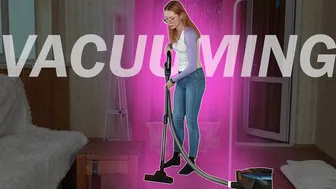 Vacuuming the room: General cleaning in my house #1