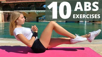 10 Exercises for ABS / ABS Workout / Stay fit on a vacation / Mari Kruchkova