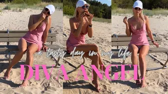 Another tasty burger and I’m ready to go | Diva Angel | Beach Burger