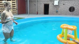 Swimming Basketball in the pool - Part 6 #4