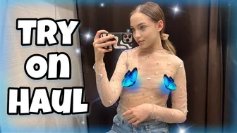 [4K] TRY ON HAUL new transparent fashion clothes with Kate 2024 #1