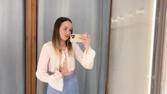 [4K] TRY ON HAUL new transparent fashion clothes with Kate #2