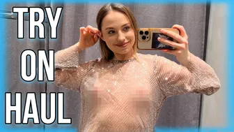 [4K] TRY ON HAUL new transparent fashion clothes with Kate 2024 shopping