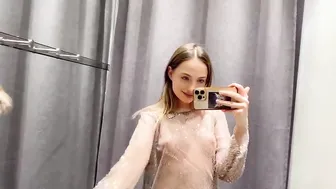 [4K] TRY ON HAUL new transparent fashion clothes with Kate 2024 shopping #3