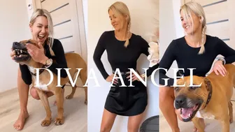 Diva Angel and her little Puppy @DivaAngelLife #littlepuppyvideos #puppies #dog #amstaff #pitbull