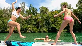 Paddle board jousting with @KaiRazy and @itscocostar