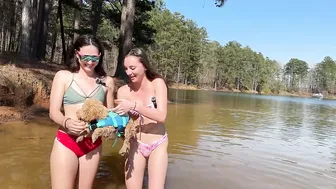 Puppy's first time swimming #3