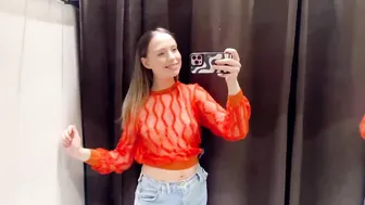 [4K] TRY ON HAUL new transparent fashion clothes with Kate #2