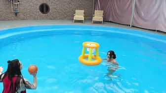 Swimming Basketball in the pool - Part 5 #2