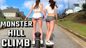 Monster hill climb on electric unicycle and Onewheel Pint