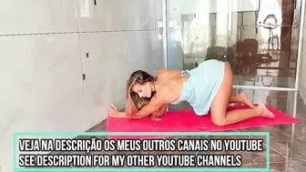 YOGA com VESTIDO Azul | Jacqueline Oficial #3