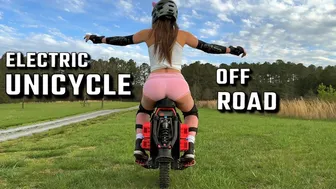 Riding an electric unicycle off road