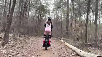 Riding an electric unicycle off road #4