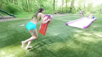 Slip N Slide Bowling vs @KaiRazy and @Emma_Paige_ #2