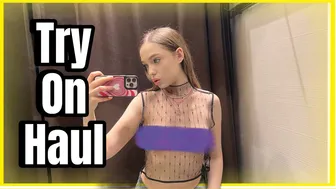 [4K] TRY ON HAUL new transparent fashion clothes with Kate 2024 shopping #1