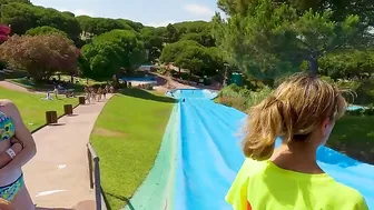 Who Will Win? Water Slides At The Waterpark Lloret De Mar SPAIN ♥️♥️ #2