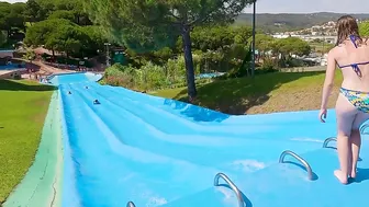 Who Will Win? Water Slides At The Waterpark Lloret De Mar SPAIN ♥️♥️ #3