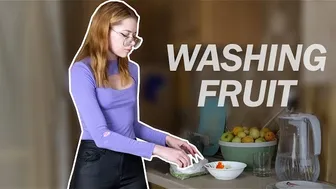 Washing Fruits and Peas! Be Careful With Fresh Peas…