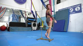 SHORT CLIPS: playing with HAND BALANCING CANES #2