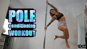 13 min POLE DANCE conditioning // pole fit workout // ENGLISH