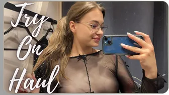 [4K] Transparent Clothing Try-On Haul | New Try-on Haul Two Elegant Things #1