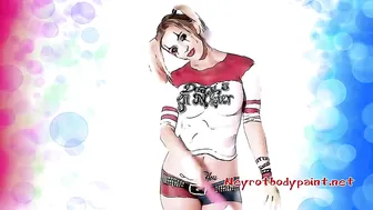 Harley Quinn Body Paint with Amanda Paris | Comic Series #4