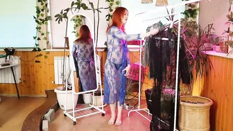 Sheer Elegance: Trying On Transparent Robes! #3