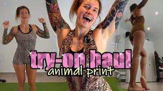 VLOG: ANIMAL PRINT jump suit HAUL // ENGLISH