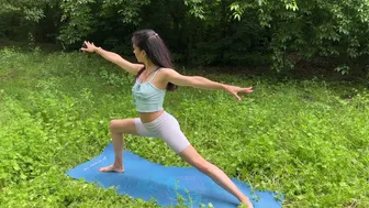 Spirituality yoga in nature with Mila