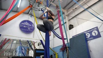 SHORT CLIPS: aerial silks hip key & hip key combo #2