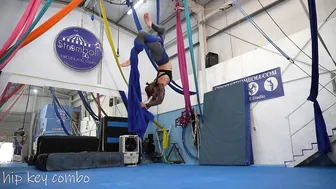 SHORT CLIPS: aerial silks hip key & hip key combo #3