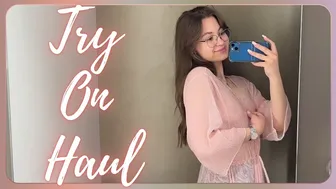 [4K] Try-on Haul Transparent with Victoria | Try-on Haul 2024 #1