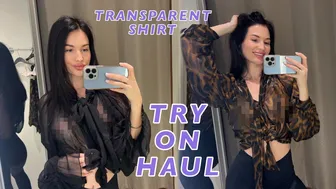 [4K USA] Transparent Try on Haul bodysuit with Emma | gorgeous fashion Get ready with me 2024