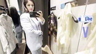 Try on Haul 2024 - Zara Sheer Blouse, Elegant Tops & Linen Blazer Styling Tips! #4