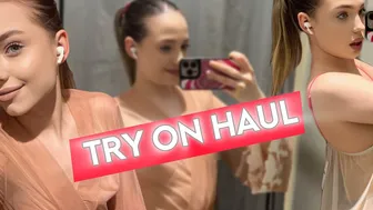 [4K] Try on haul new transparent clothes #1