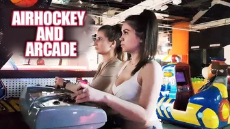 Airhockey and Arcade with Anya