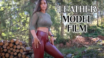 Red Leather Pants in the Forrest #1