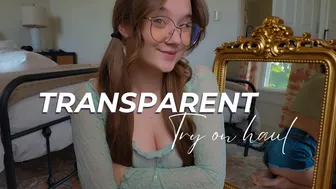 BEST 4K TRANSPARENT Cute Top TRY ON with Mirror View! | Natural Petite Glasses TryOn | Sable Heart #1