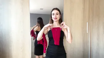 RED CATWOMAN FISHNET BODYSUIT TRY ON HAUL (4K TRANSPARENT) #2