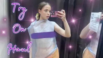 [4K] TRY ON HAUL new transparent fashion clothes with Kate 2024