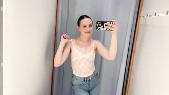 [4K] TRY ON HAUL new transparent fashion clothes with Kate #2