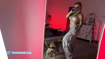 Try on Haul TRANSPARENT dresses with Snow 2024 [4K] | Transparent Top snowgolow #3