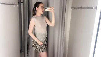 [4K] TRY ON HAUL new transparent fashion clothes with Kate | New evening fashion 2024 #2