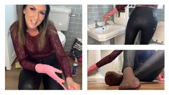 Clean With Me How To Clean The Bathroom - How a British Mom Cleans The Bathroom