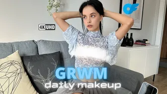 4K Try On Haul | Get Ready With Me | DAILY MAKEUP | See Through and No Bra