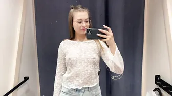 [4K] Try-on Haul Transparent with Victoria | Try-on Haul In the Fitting Room 2024 #2