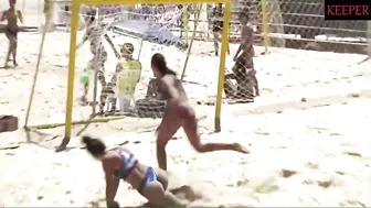 Beach handball shootout goal #4