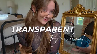 BEST 4K TRANSPARENT Cute Top TRY ON with Mirror View! | Natural Petite Glasses TryOn | Sable Heart 3