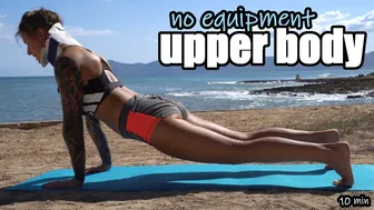 UPPER BODY no equipment for beginners // ENGLISH